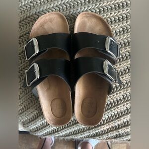 Time and Tru  Double Strap Sandals
